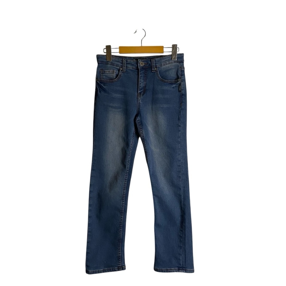 Silver Jeans Youth Girl's Benny Medium Indigo Straight Leg Denim Jean